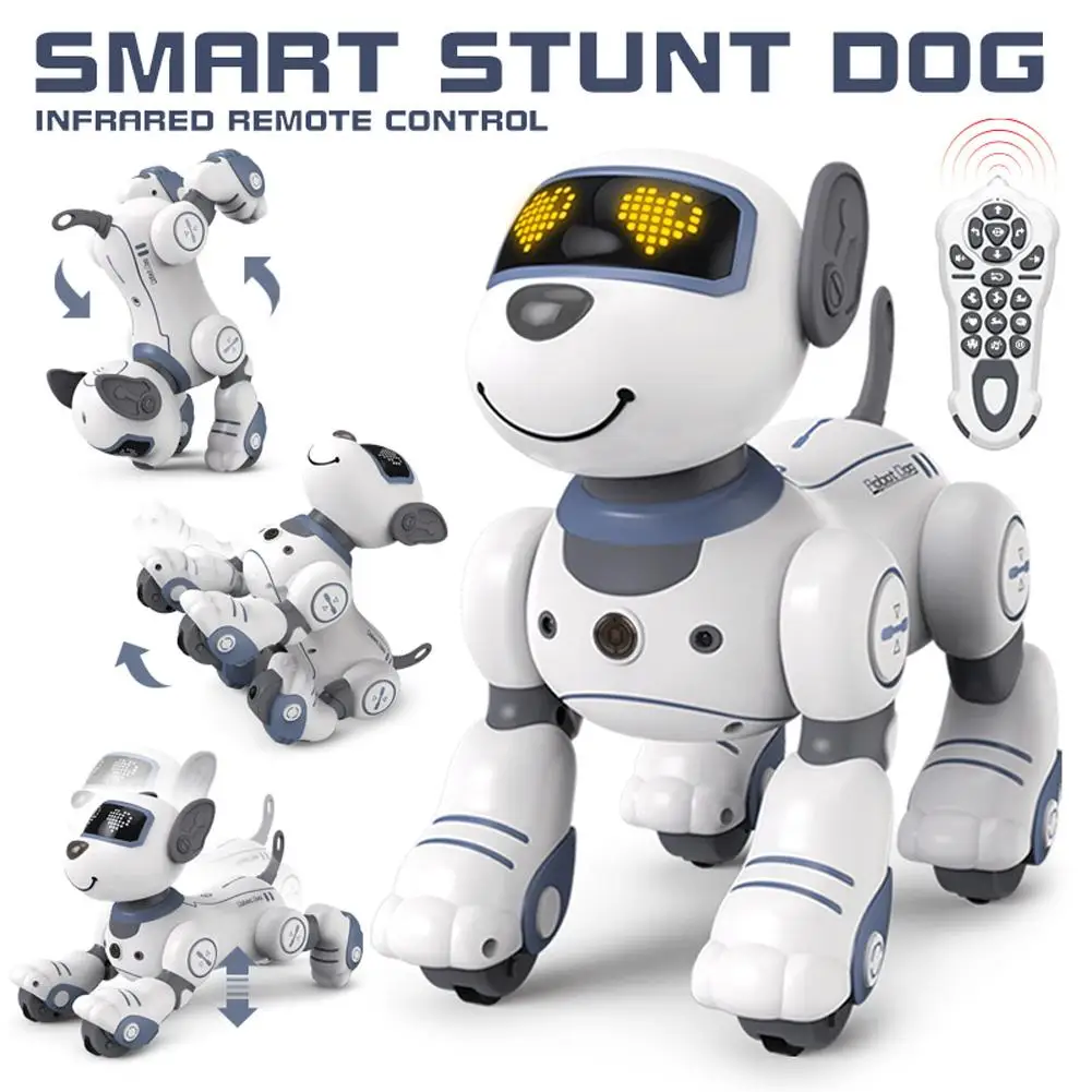 

BG1533 Funny Rc Robot Electronic Dog Voice Command Programmable Touch- Music Stunt Robot Dog For Kids Gifts