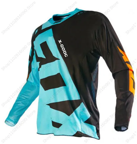 

2020 motorcycle mountain bike team downhill jersey X-GODC FOX MTB Offroad MX bicycle locomotive shirt cross country mountain bik
