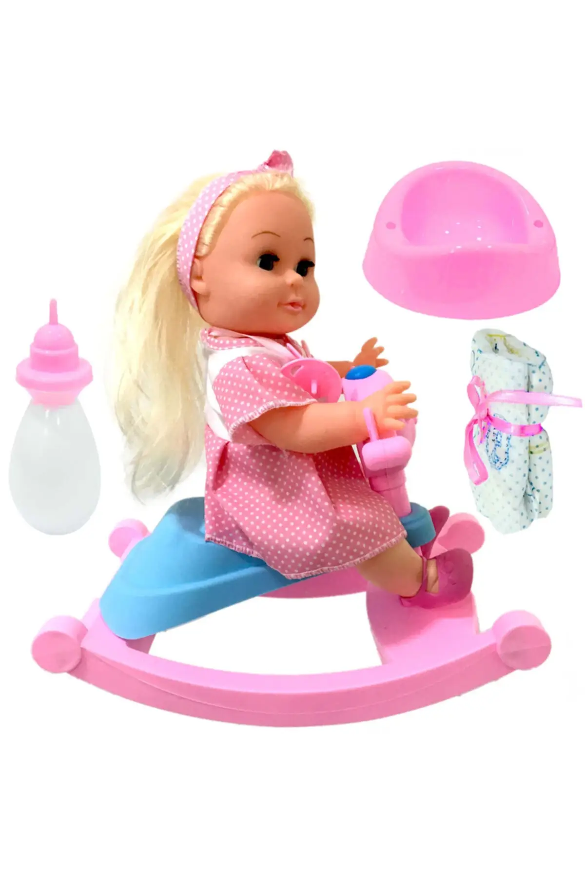 

Roza Panda swing baby gl100118 cloth baby doll toy mother & child