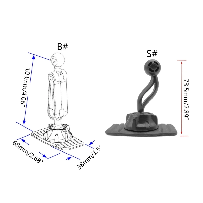 652F Монтажный диск для приборной панели крепления телефона на присоске клейкий 17