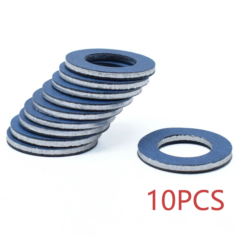 10 pcs Oil Drain Sump Plug Gaskets Washer Seal Ring Engine For Toyota Camry Corolla Prius C Auto Part Oil Drain Plug Gasket