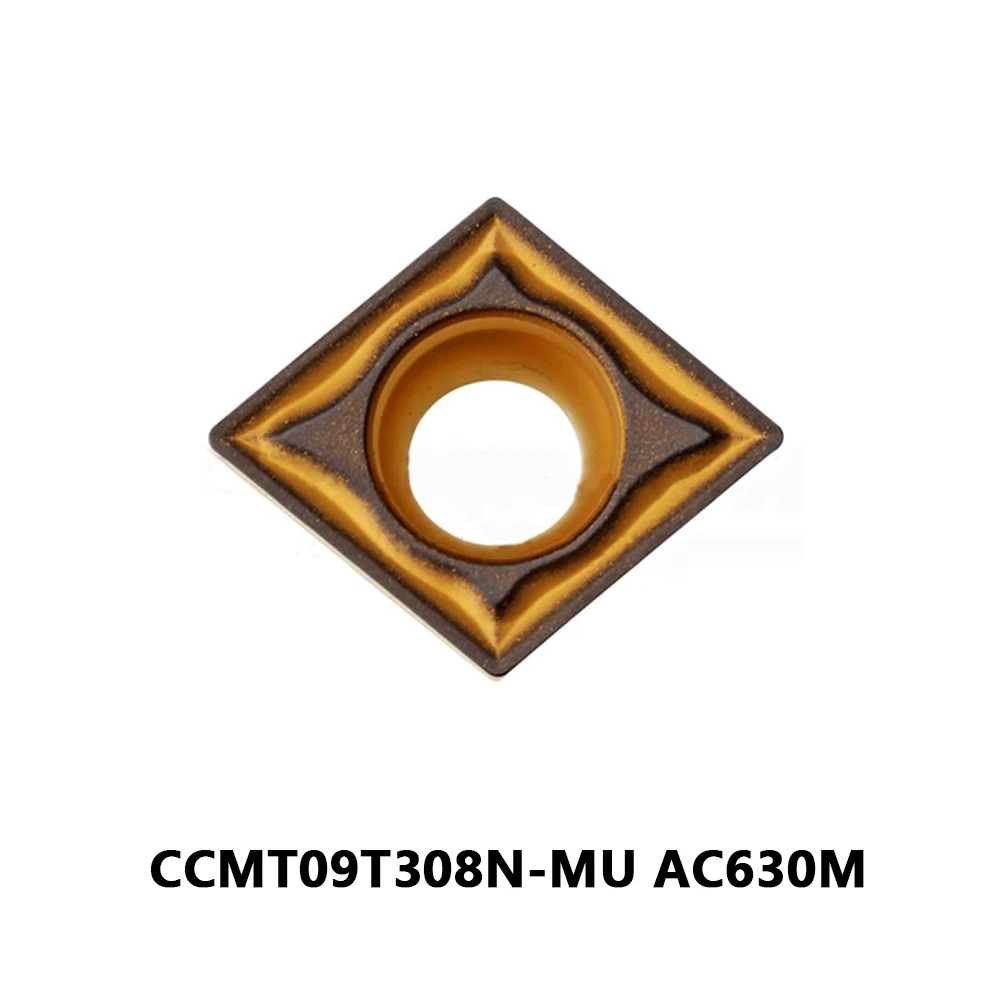 CCMT 09T308 CCMT09T308 CCMT09T3 08 09T308N N MU CCMT09T308N-MU AC630M Оригинал 80 ° Твердосплавные вставки для