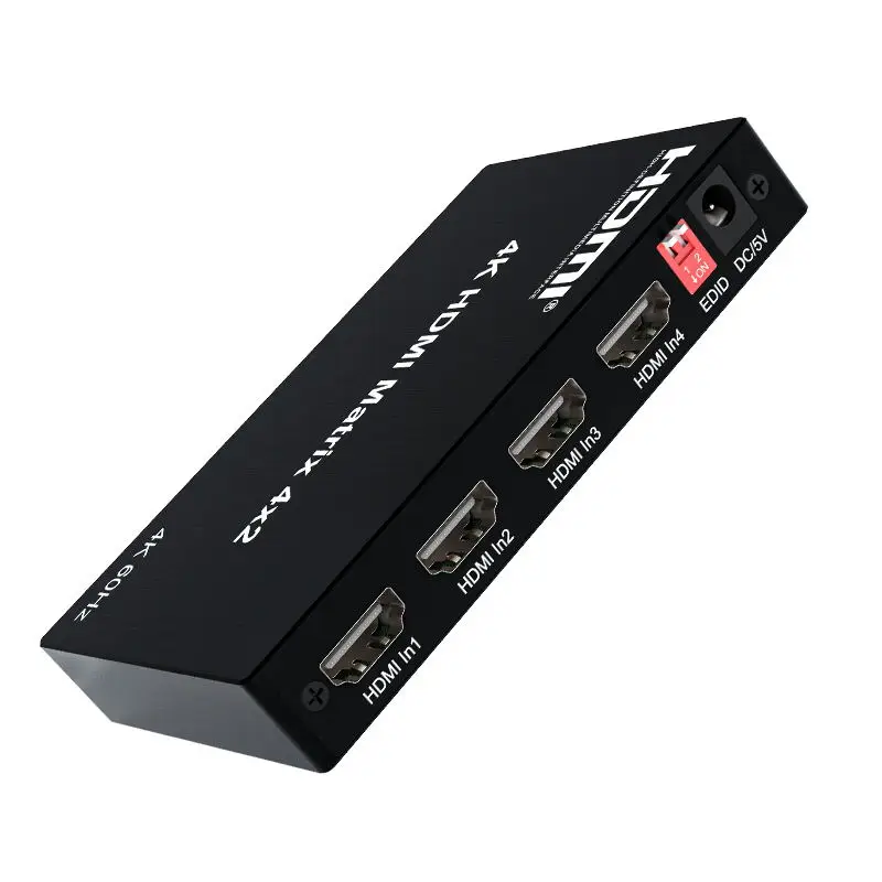 4K HDMI True Matrix Switch 2x4 4x2 видеопереключатель С Оптическим И Радиочастотным