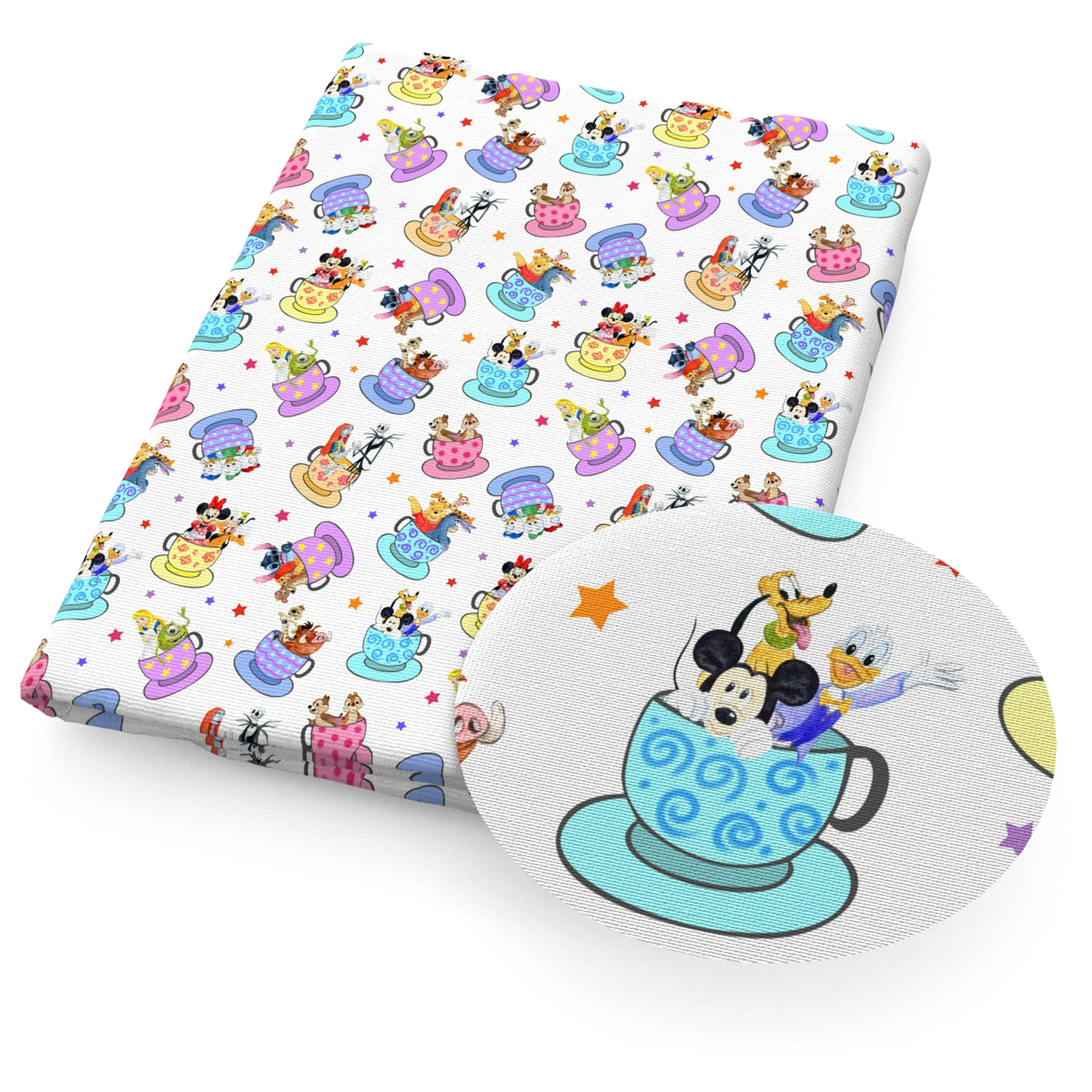 Хлопковая ткань с принтом Диснея Минни Дональд Дак король льва Ткань для шитья