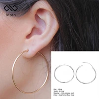 bipin big 40mm minimalist big big 316l stainless steel womens hail earrings fashion jewelry
