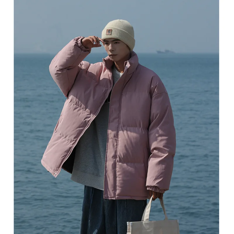 

Winter Jacket Men Warm Fashion 6 Colors Casual Thick Down Jacket Men Streetwear Korean Loose Short Coat Mens Parker Clothes