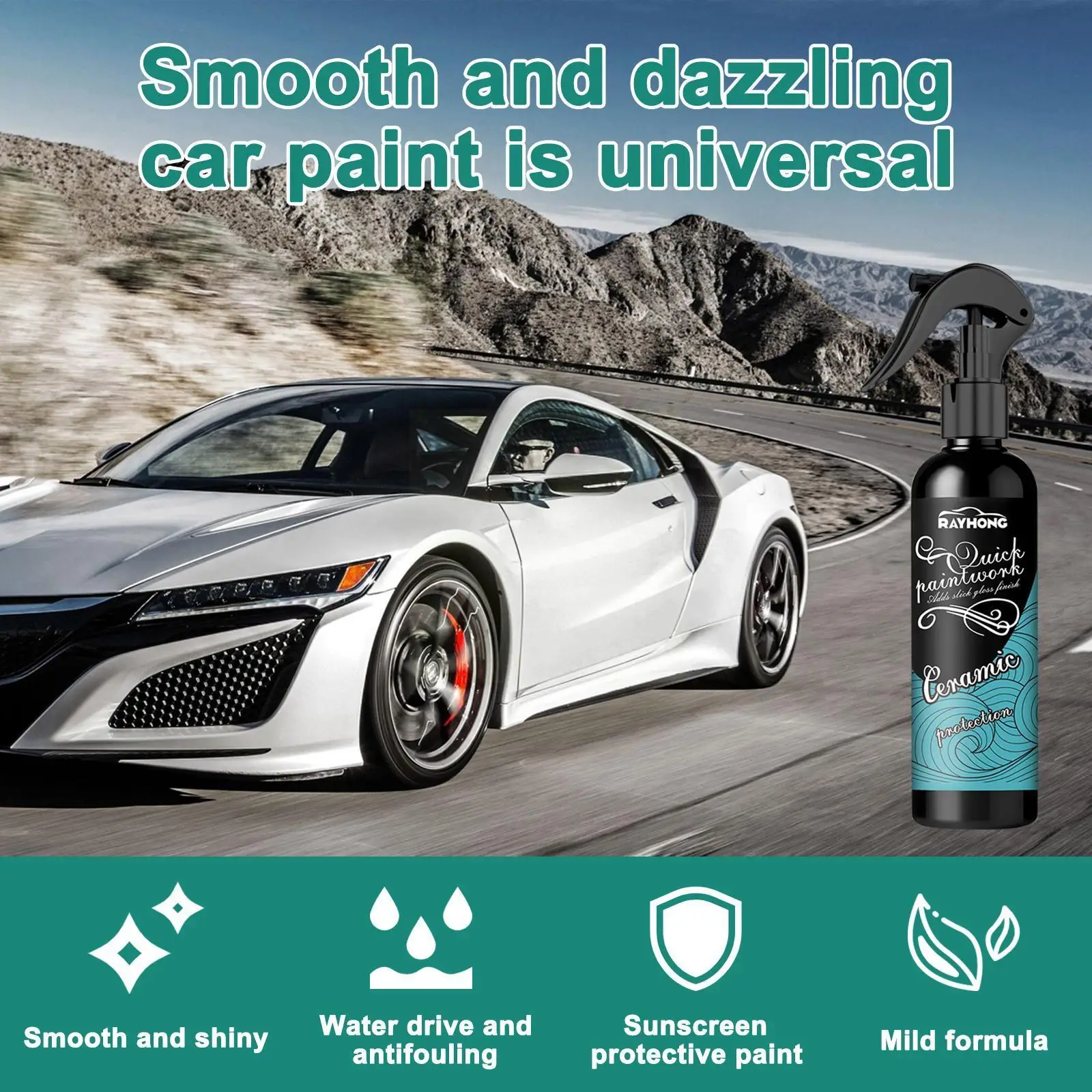 

Spray Ceramic Car Coating Sealant Nano Hydrophobic Crystal Anti-fouling Coating Liquid Polishing Coating Care Plated Paint P3U4