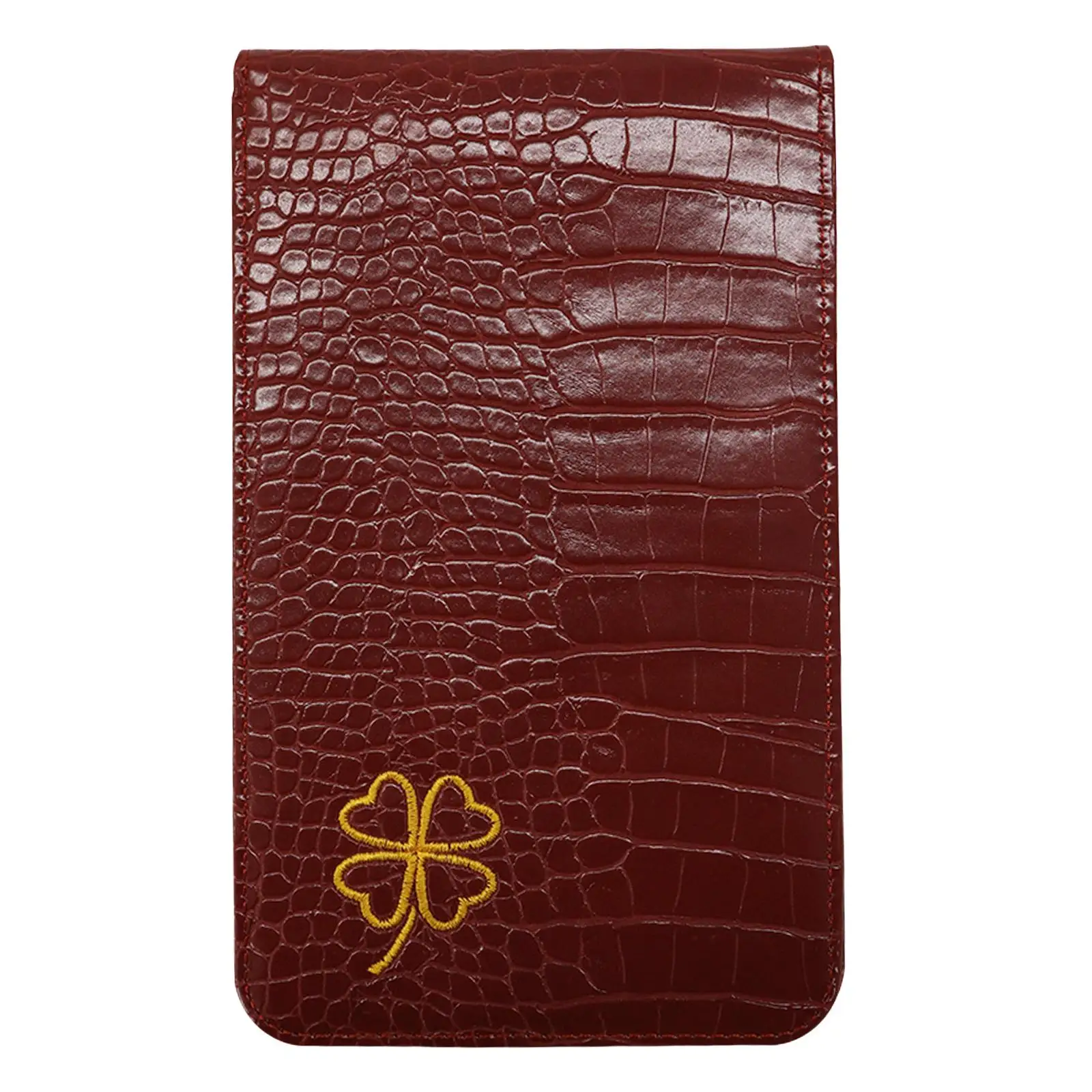 

Golf Performance Scorecard Holder High Quality PU Leather Five Elastic Bands Yardage Book Scorecard Book Portable Compact