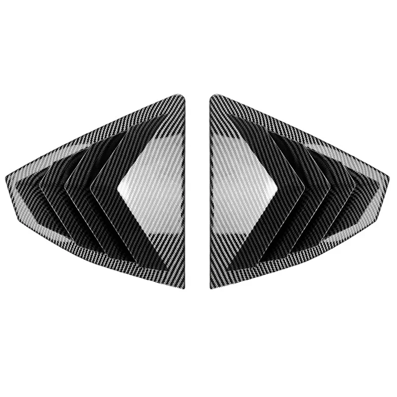 Глянцевая черная автомобильная крышка заднего стекла накладка на окно жалюзи