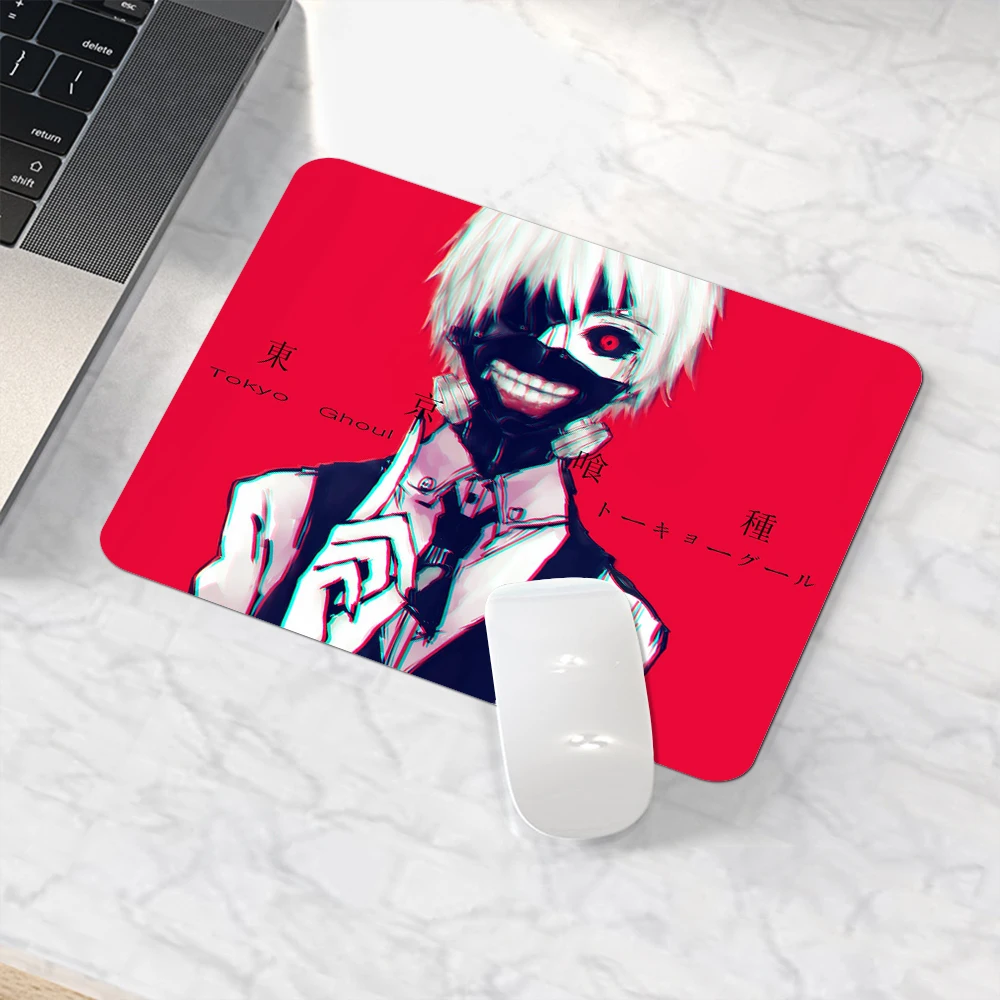 

Small Size Mouse Pad Teclado Gamer Computer Desk Mat Gaming Accessories Varmilo Anime Carpet LOL CSGO Mousepad Japan Tokyo Ghoul