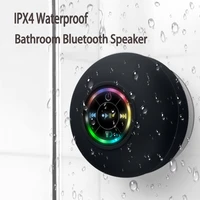 mini bluetooth speaker waterproof bathroom audio wireless shower speakers rgb light for phone soundbar hand free car loudspeaker