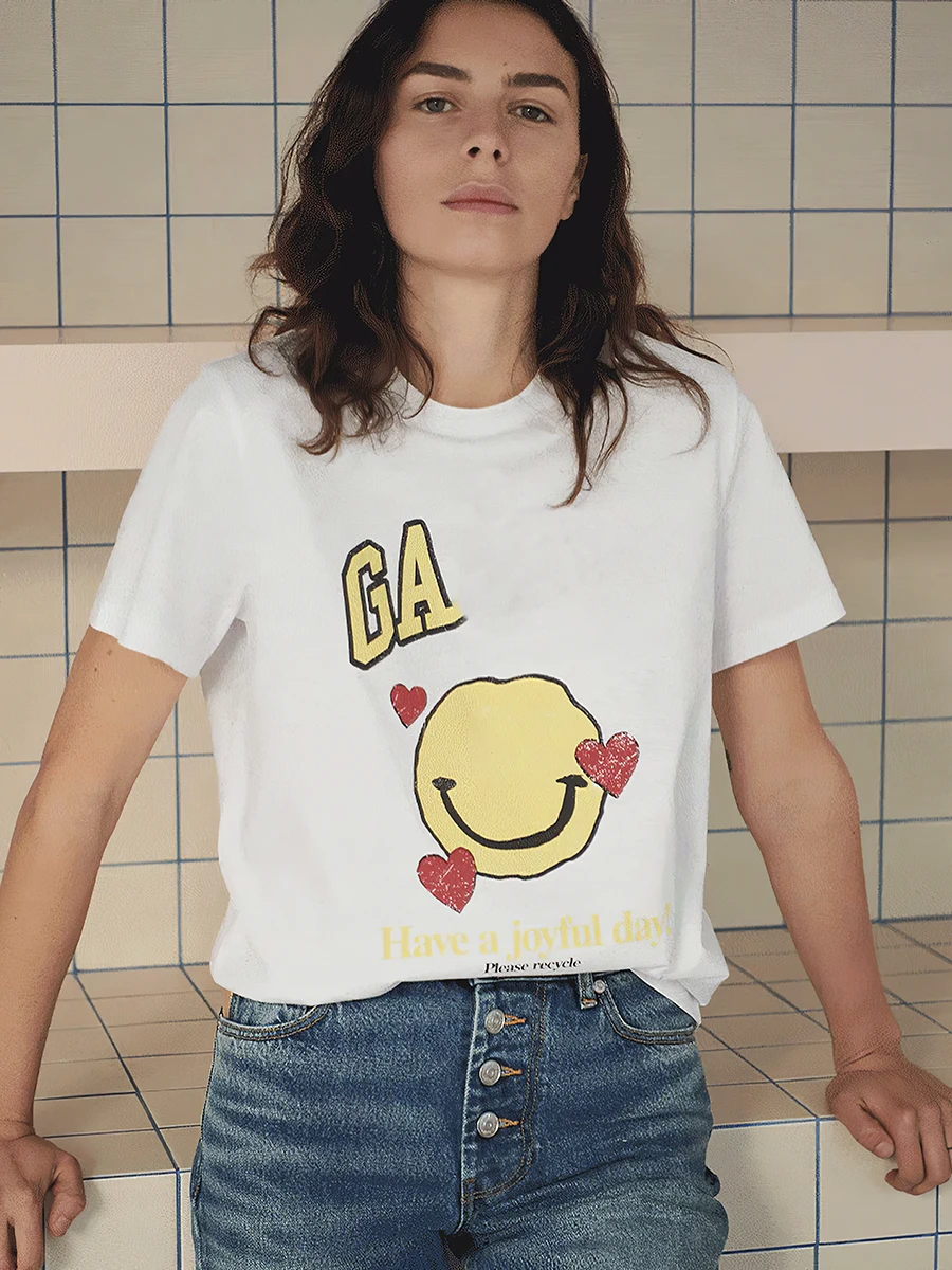 

Letter Print T-shirt 2022 Summer Women Cotton O-neck Short Sleeve Loose Tee Shirt Femme Vintage Casual Tshirts Top Lady Clothing