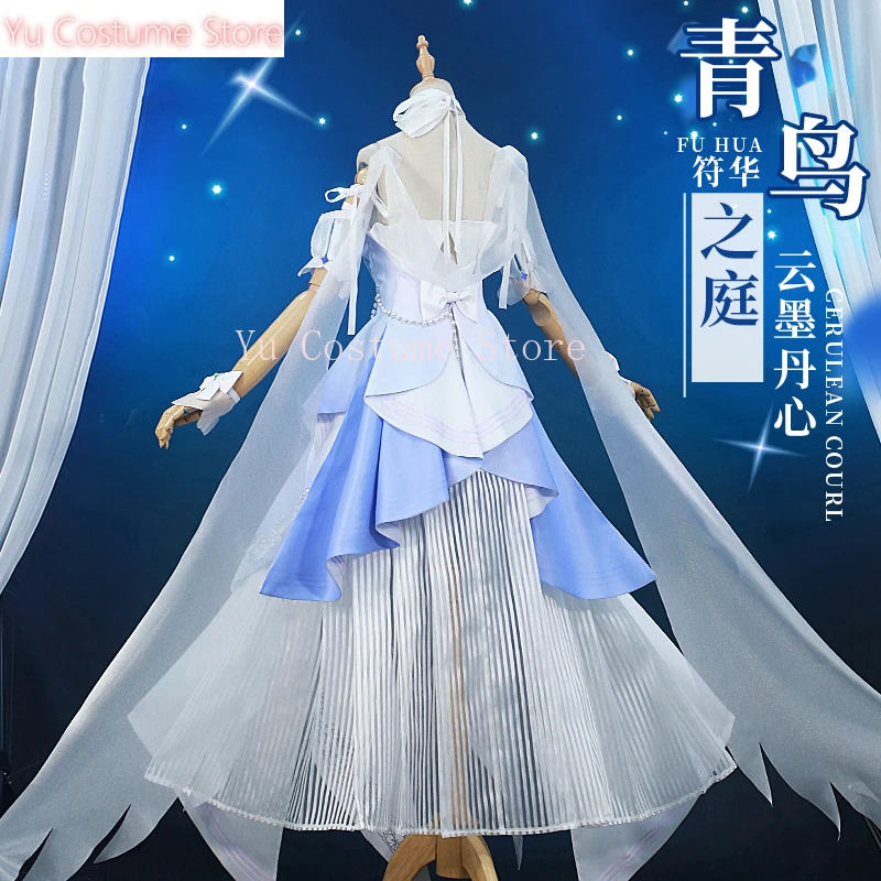 Аниме! Honkai Impact 3 Fu Hua Cerulean Court великолепное платье униформа карнавальный костюм для