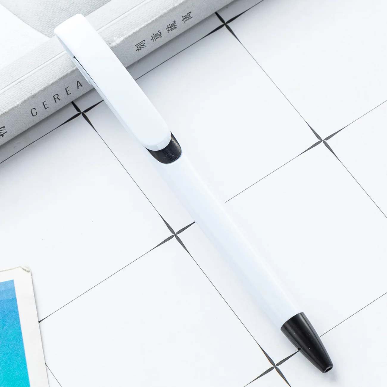 50 шт. шариковая ручка с большим зажимом пластиковые шариковые ручки