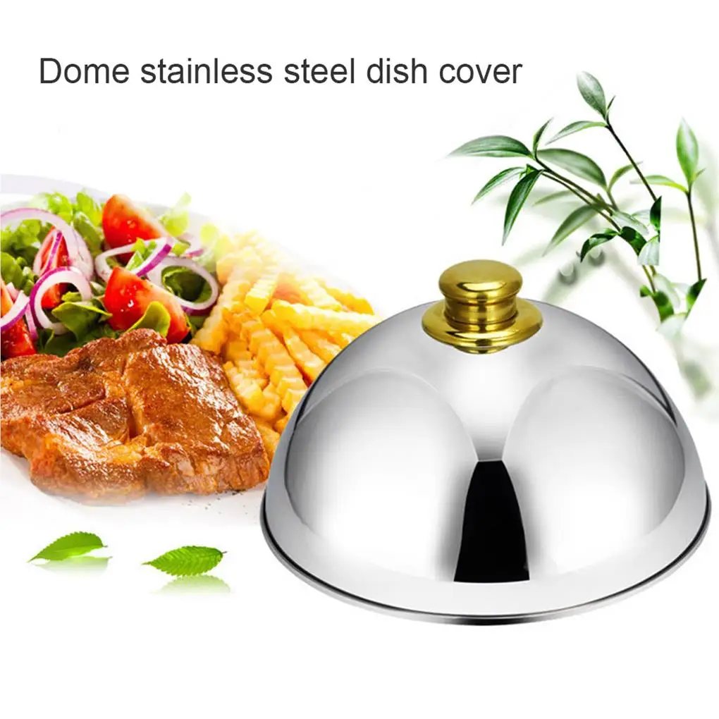 

Ресторанная практичная Крышка для еды, устойчивая к коррозии Крышка для сервировочной посуды, купольная крышка для еды с антиобжигающим ве...