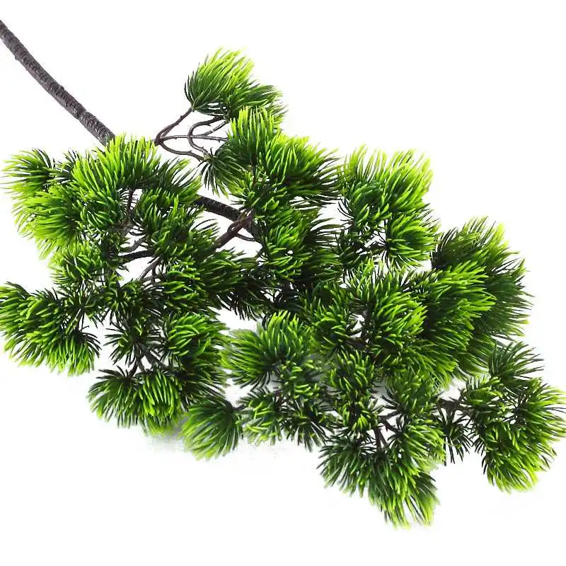 

Simulated Pine Branches Artificial Flowers Cliffs Cypress Leaves Little Beauty Pine Bonsai Accessories Decorative Plants