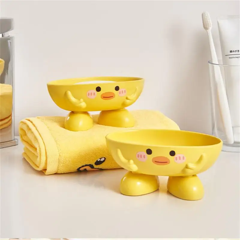 

Thickened Travel Soap Box Portable Pp Plastic Little Yellow Duck Soap Box Sturdy Soap Rack Portable Soap Dishes Durable Soap Box