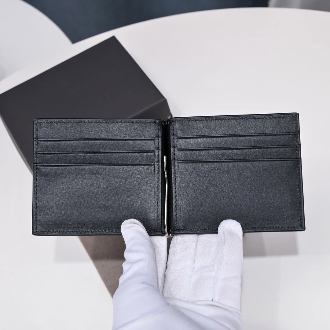 Men Card Holder Genuine Leather Purses Fashion Multiple Slot Billeteras Luxury Money Coin Wallet Male Card Case for Business