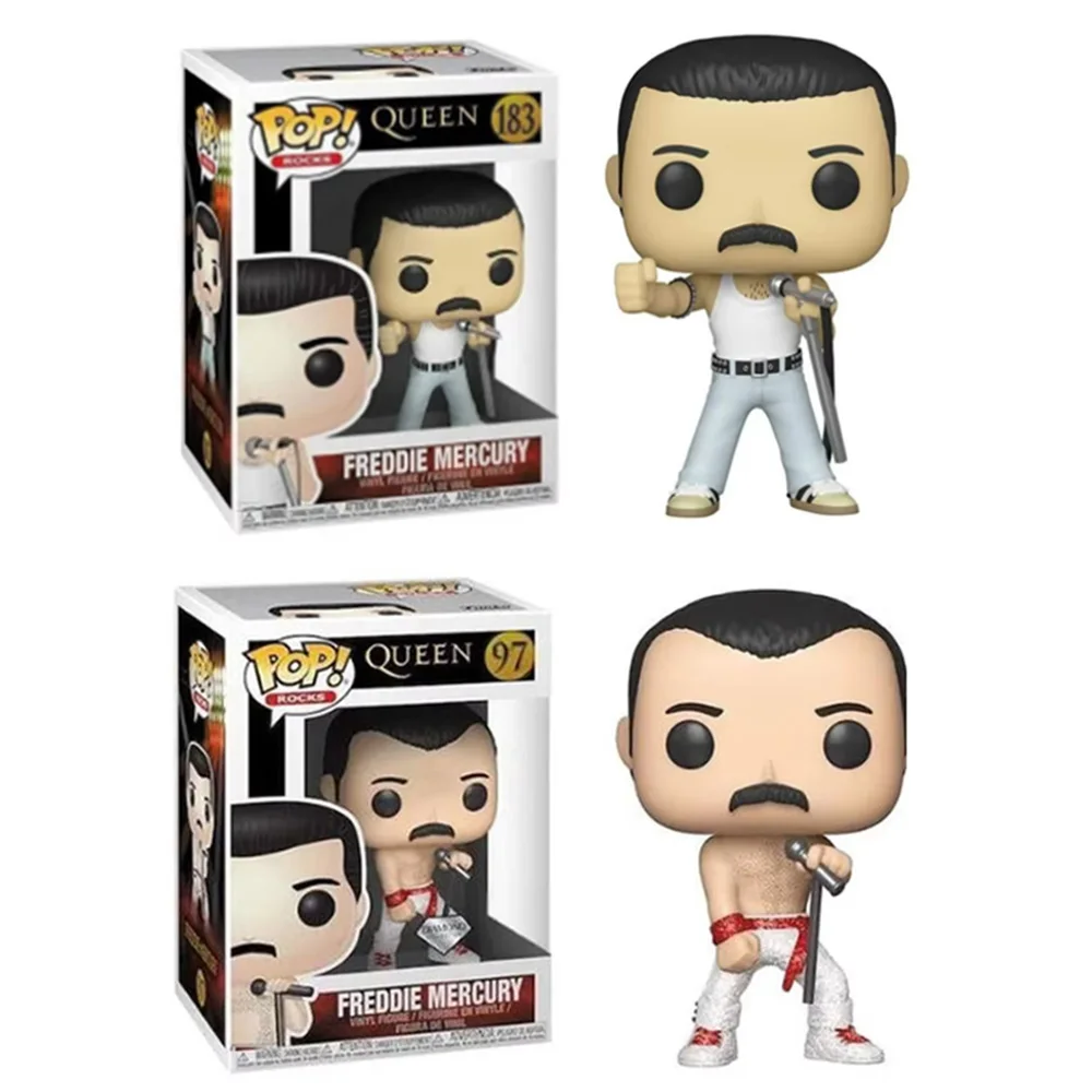 Funko Pop Rocks Freddie Mercury #97 Queen Bands #183 виниловые фигурки игрушки куклы подарки для детей