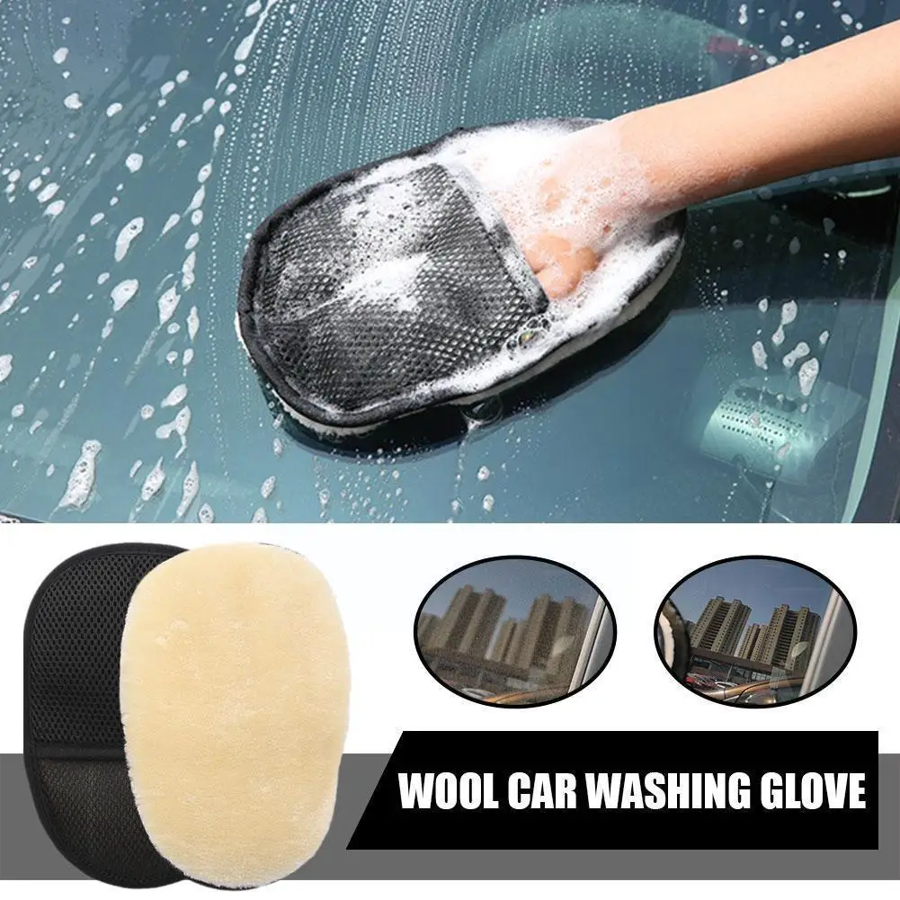 

1/2PCS Car Styling Wool Soft Car Washing Gloves Cleaning Motorcycle Washer Plush Wash Gloves Products Brush Care Car N7M2