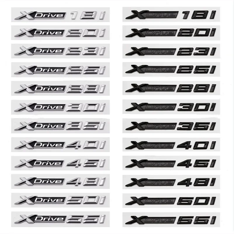 

3D ABS автомобильный брызговик, задний флэш-диск, 18i 20i 23i 25i 28i 30i 35i 40i 45i 48i 50i 55i эмблема значок для X3 X5 X6 наклейка