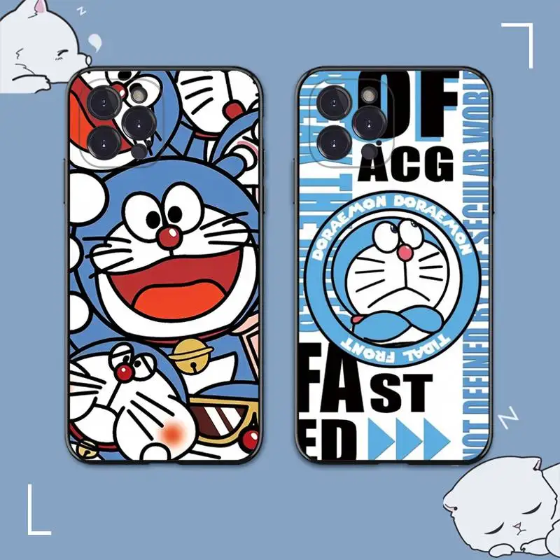 

Cute D-Dora-emonS Phone Case For iPhone 14 11 12 13 Mini Pro XS Max Cover 6 7 8 Plus X XR SE 2020 Funda Shell