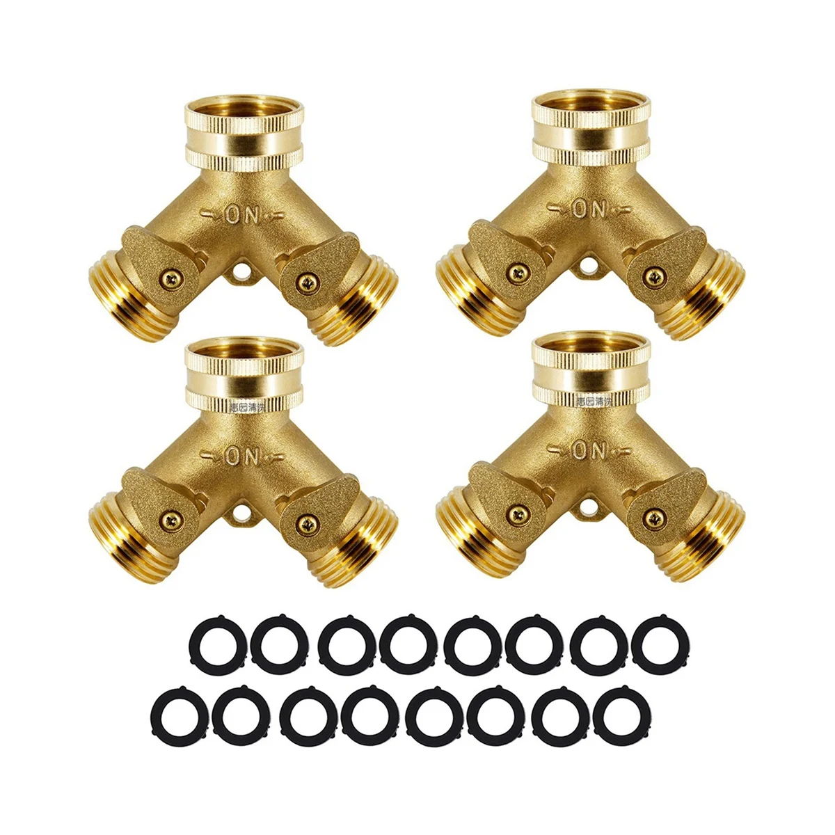 

4 шт., тройной сплиттер для садового смесителя