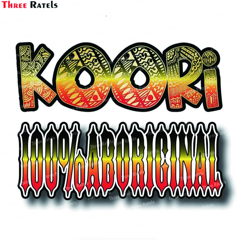 

Три Ratels K291, аборигенные коори виниловые наклейки, креативный водонепроницаемый бампер, украшение для мотоцикла