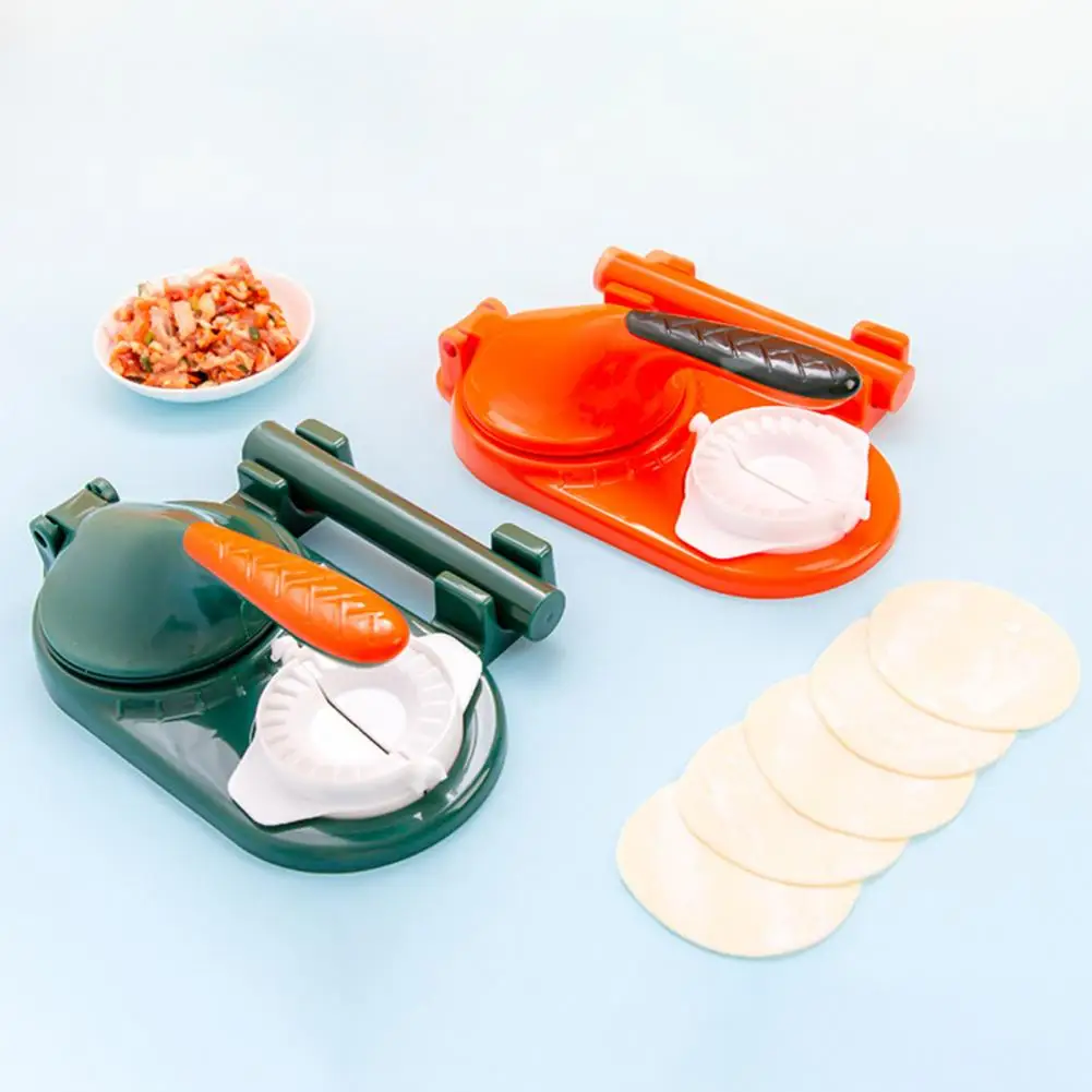 

Dumpling Maker Non-slip Handle Concave Design Splash-proof BPA Free Labor Saving Plastic Manual Press Pierogi Mold Kitchen Tool