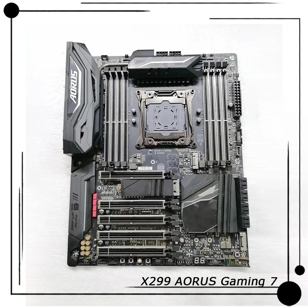 Материнская плата X299 AORUS Gaming 7 для Gigabyte DDR4 LGA2066 ATX 256 ГБ с поддержкой процессоров Core X-Series Материнская плата X299 AORUS Gaming 7 для Gigabyte DDR4 LGA2066 ATX 256 ГБ с поддержкой процессоров Core X-Series