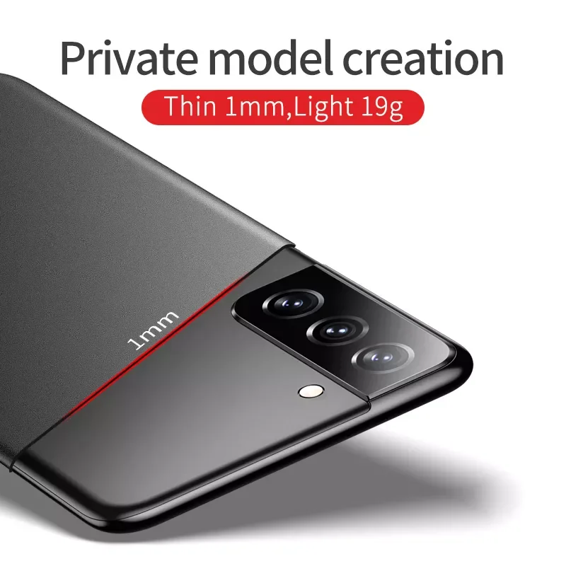 

Free Shipping Case Msvii Slim Matte Hard PC Cover Coque For Samsung Galaxy S22 S21 Ultra S20 FE S10 E S9 S8 Plus Note 20 9 10 Li