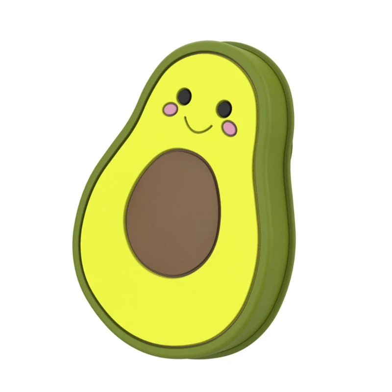 

Cute Cartoon Avocado Baby Sucker Bowl Divided Dinner Plate Infant Tableware Dish