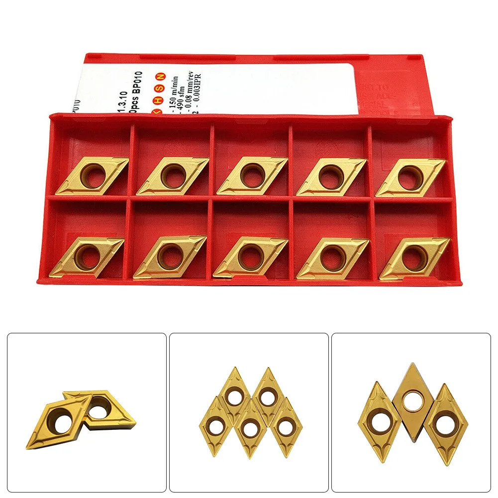 

For SDJCL SDUCR Holder Blade Turning Insert Industrial Tool 10pcs CNC Lathe Carbide DCMT11T304 BP010 DCMT32.51