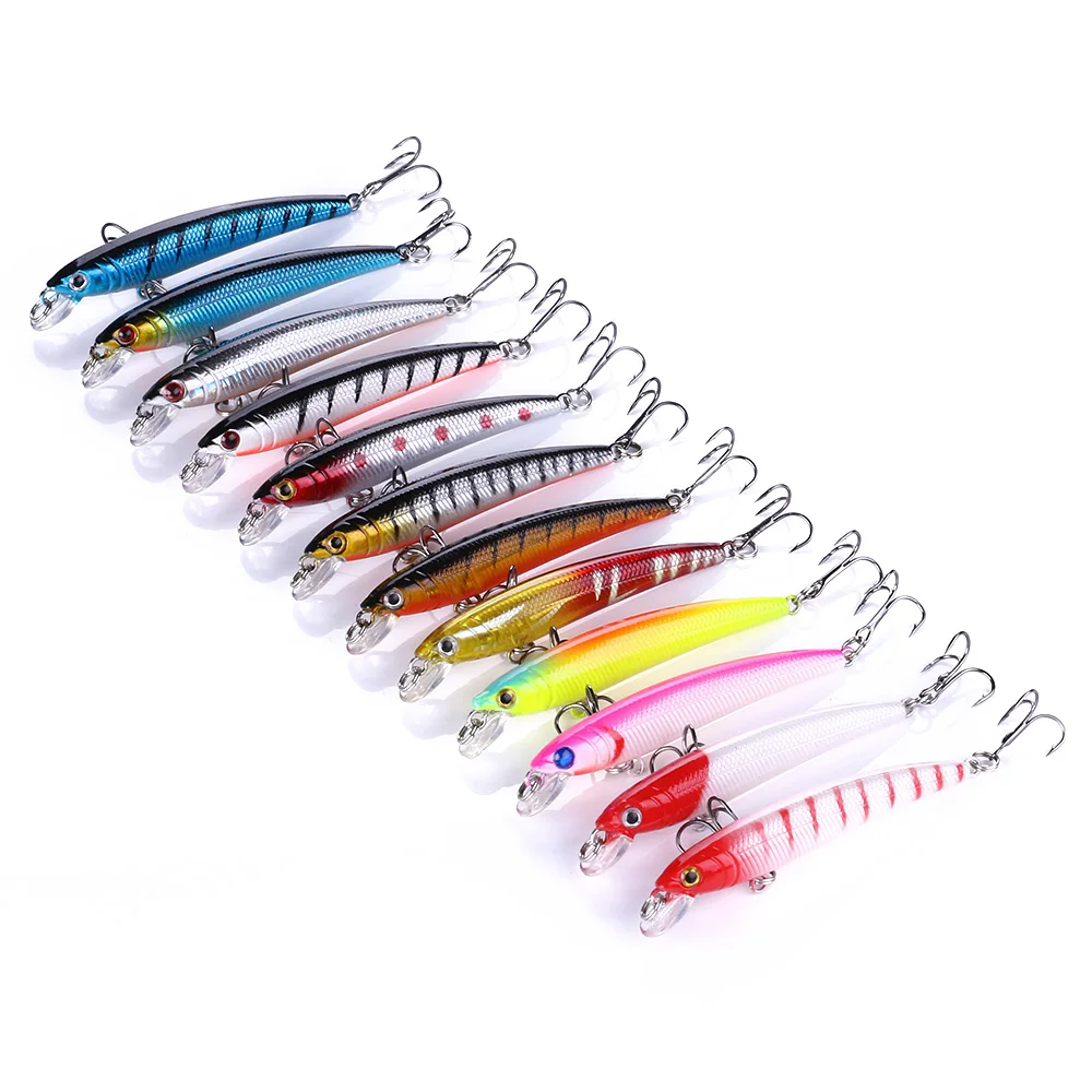 

330pcs Minnow Fishing Lure 7.5cm 5.6g Floating wobblers Bait Pike Carp Bass pesca Fishing trackle accessories