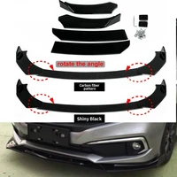 4pcs car front bumper splitter lip body kit spoiler diffuser guard protecor cover trim for bmw benz audi vw subaru