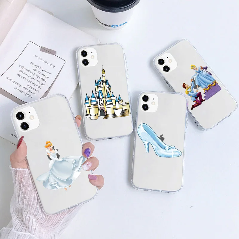 

A-34 Cinderella Transparent Cutout Soft Case for Xiaomi Redmi S2 6 6A 7 7A 8 8A 9 9A 9C 9A 10 10A 10C 10T Pro