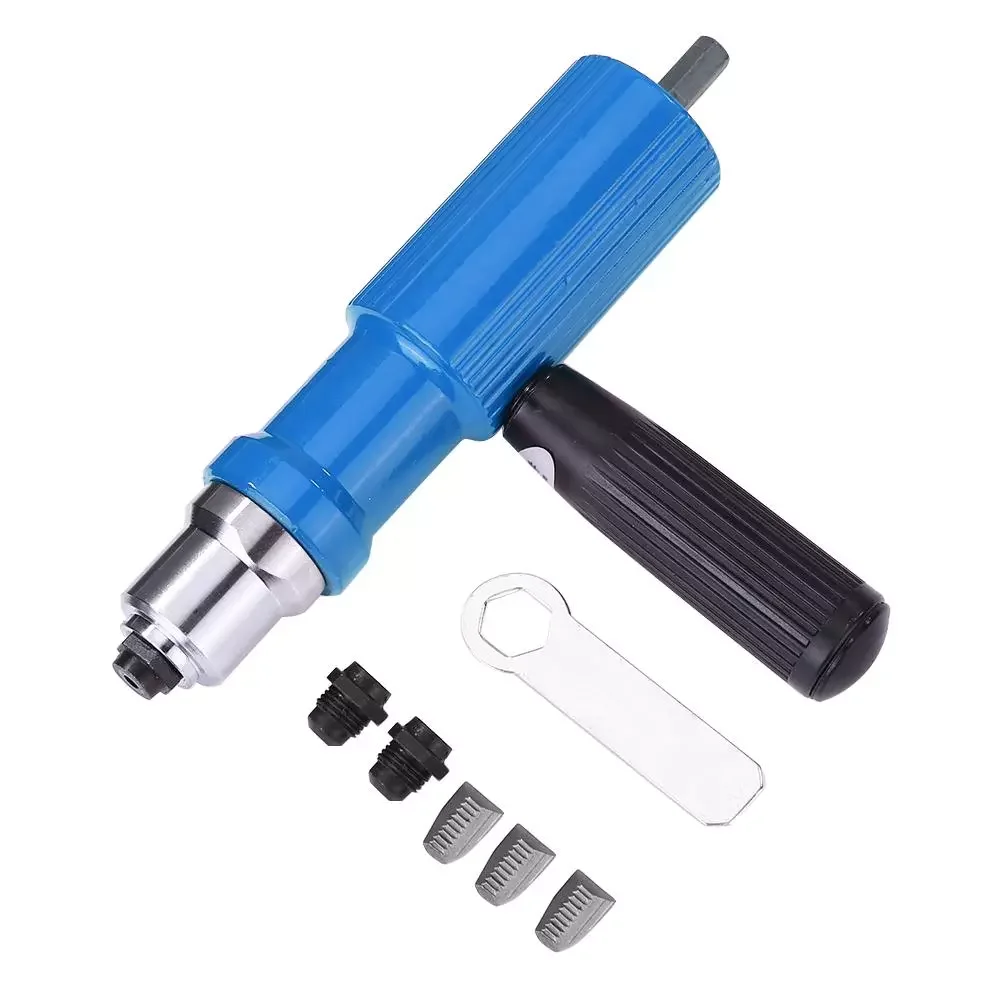 

Rivet Nut Gun Riveting Tool Handheld Cordless Insert Riveter Adapter Kit Nut Tool Multifunction Nail Gun Auto Rivet