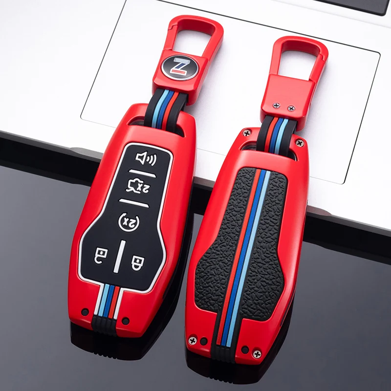 

2019 Key Cover Case For Ford Fusion Mondeo Mustang F-150 Explorer Edge 2015 2016 2017 2018 Car Styling Key Protection Keychain