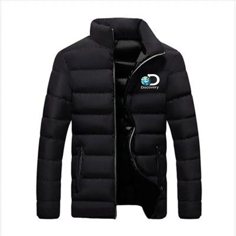 

Discovery Winter Jacket Men's Fashion Stand Collar Thickened Men's Jacket Parker Men's Brand Thick Jacket Zipper Parker