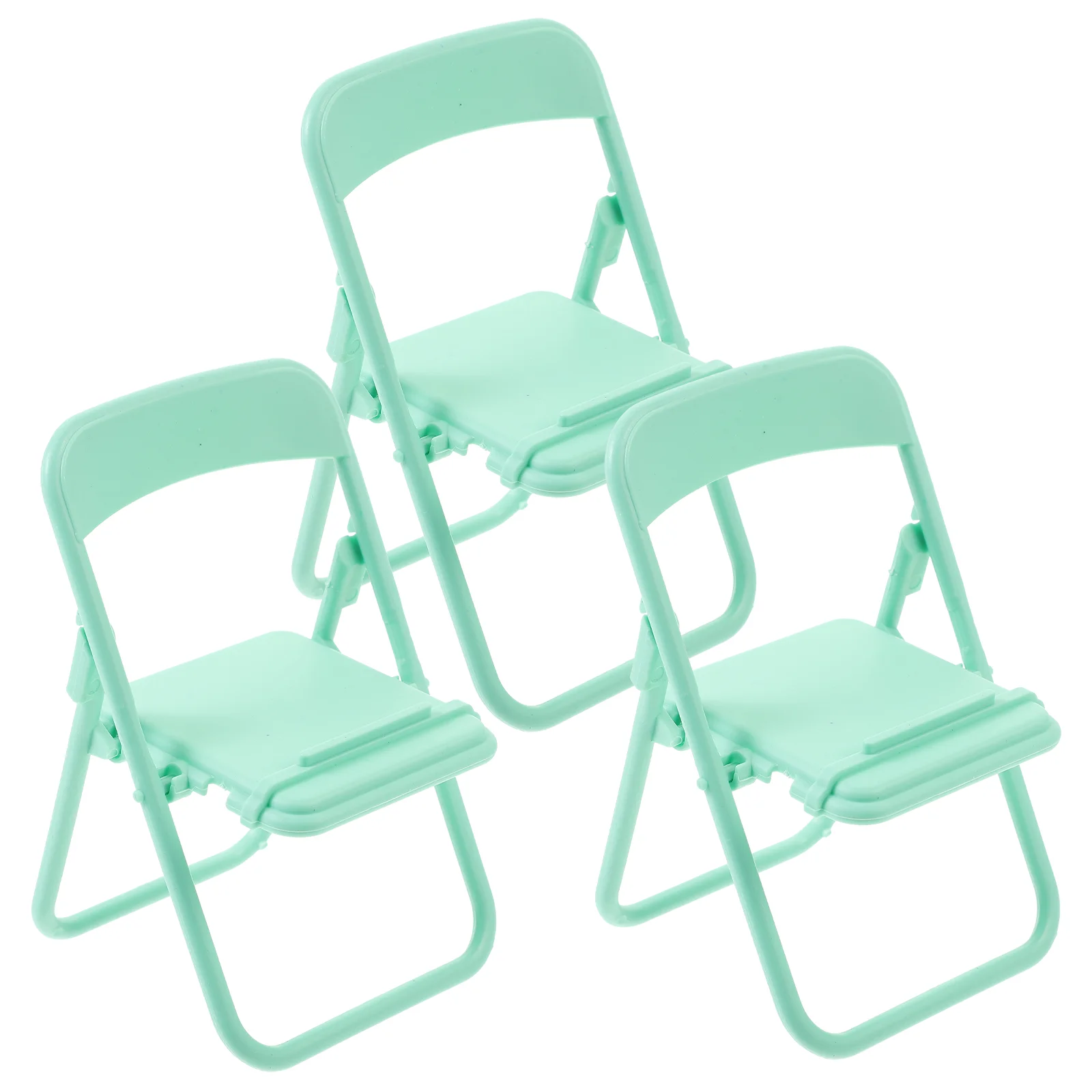 

3 Pcs Mini Toys Kids Dollhouse Chair Adorable Furniture Adorns Children Decor Plastic DIY Supply