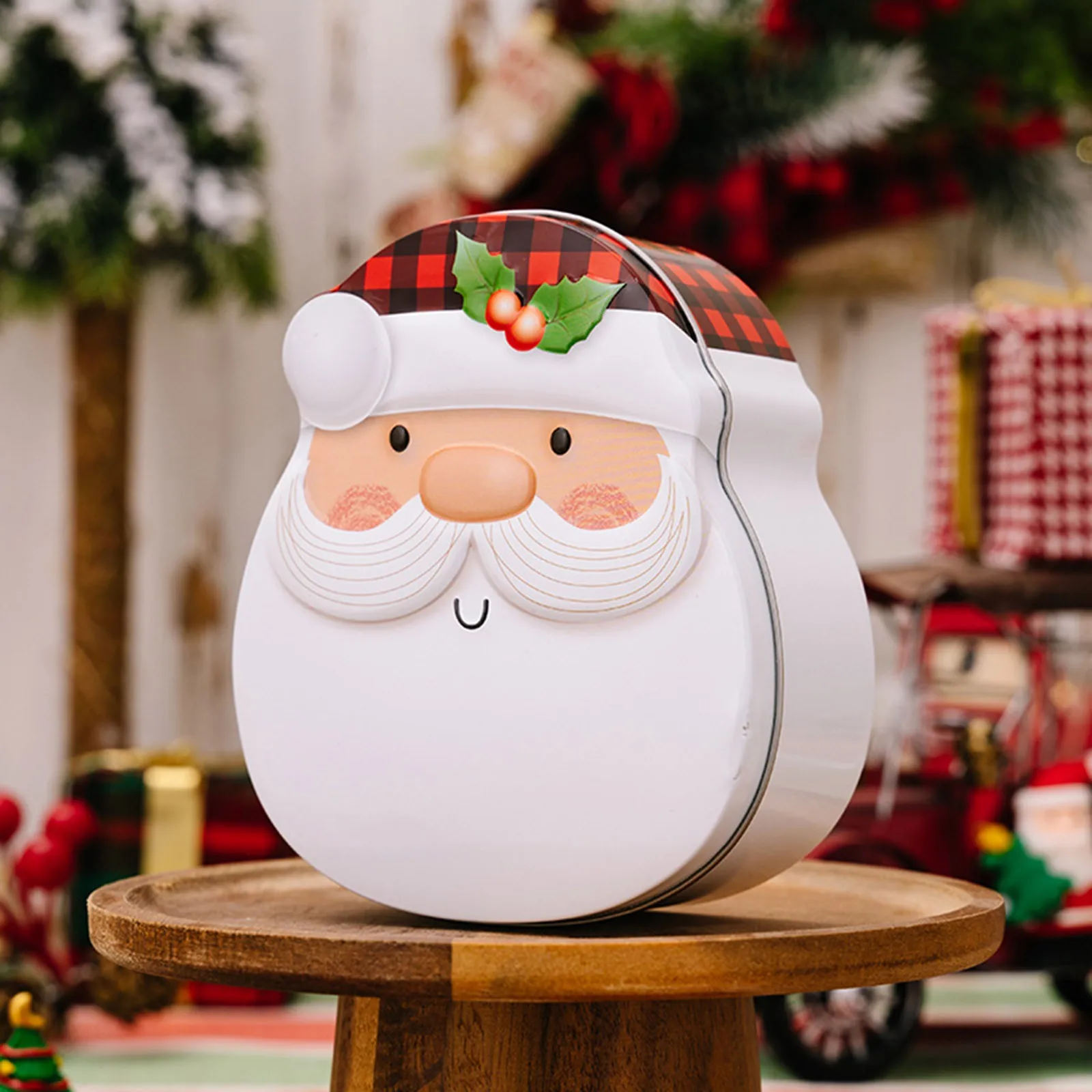 : Metal Gift Box Candy Container Gift Holder And Ornament Rice Container 5lb