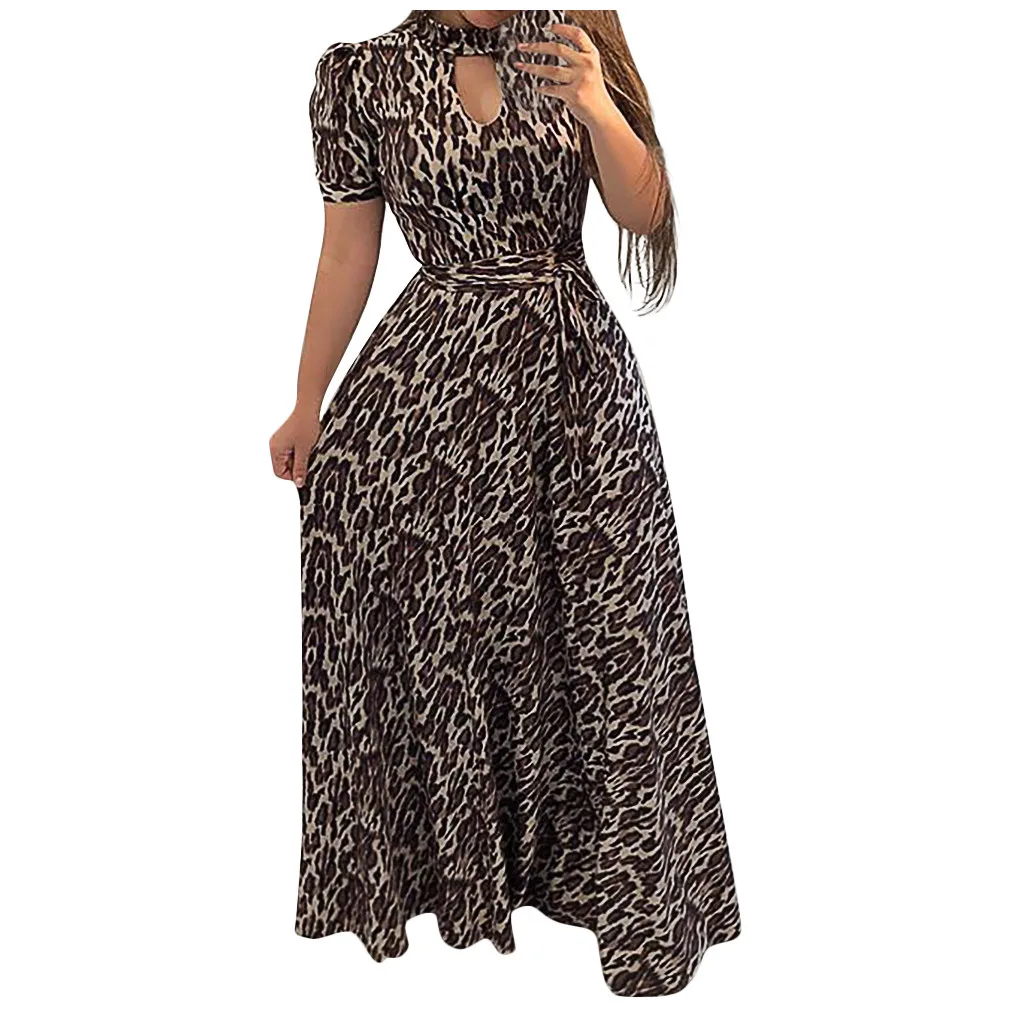 

Ladies Women Short Casual Dress Boho Dress Print Floral Long Sleeve Fashion Women's Dress