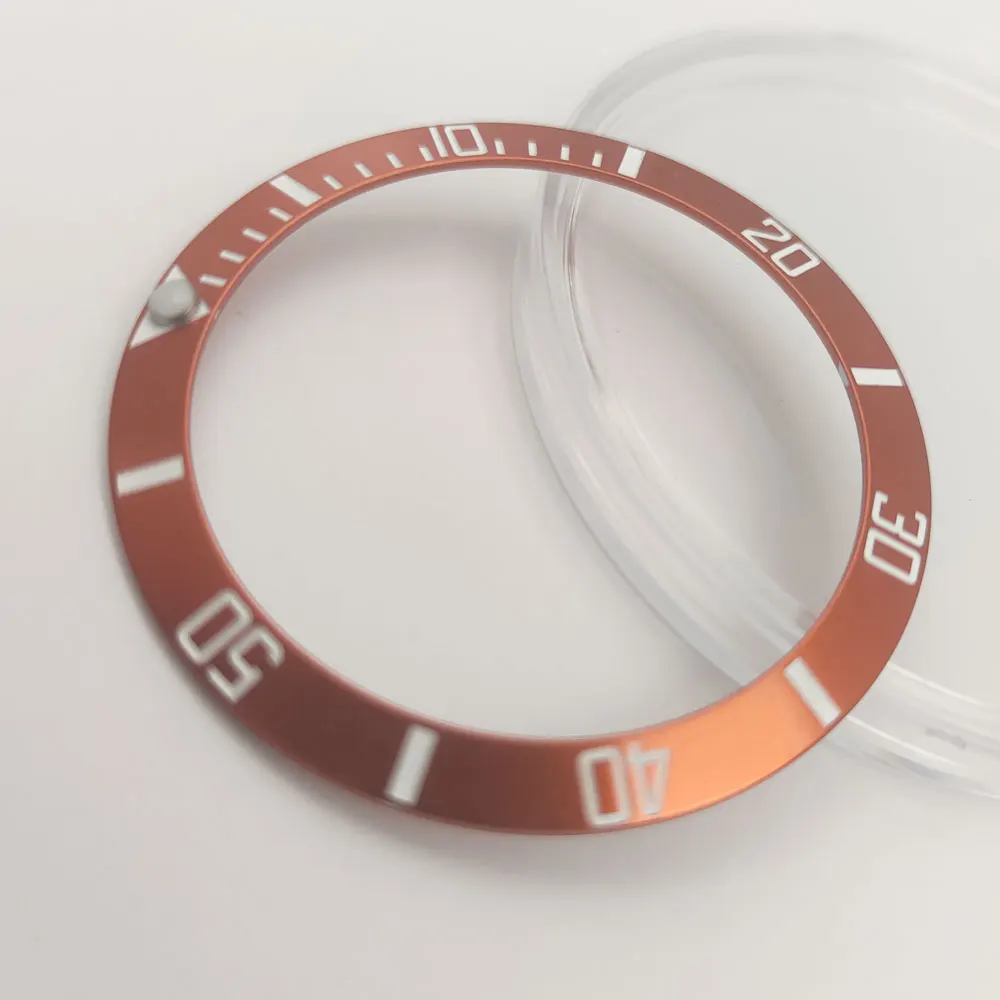 

38-30.8mm aluminum Bezel Insert for 40mm Dial Master 007 Watch Face Parts Watch Ring Watches Replace Accessories