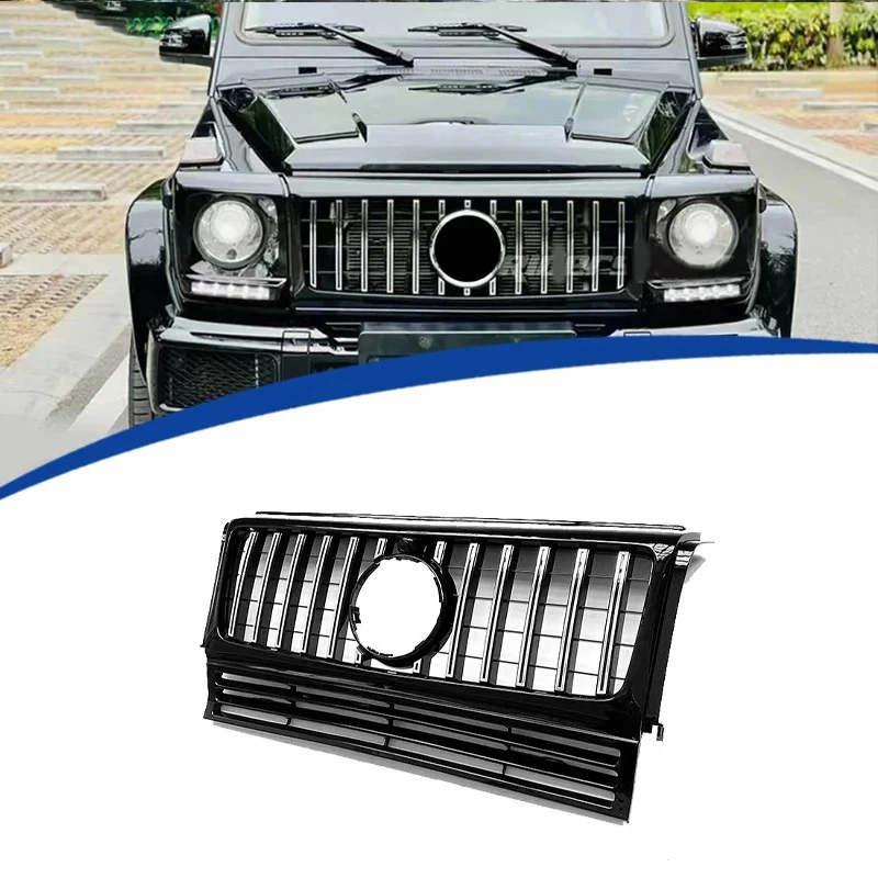 Подходит для Mercedes-Benz G-Class G63 W463 G500 G55 G350d AMG Пластиковая передняя решетка бампера