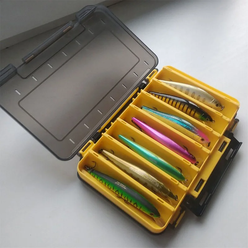

14 Compartments Fishing Tackle Box Waterproof Double Sided Bait Hook Storage Case Container Fishing Accessories Organizer Boxes