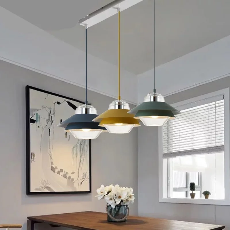 Nordic Pendant Lights Denmark Designer E27 Iron Hanglamp For Dining Room Study Bar Decor Light Modern Home Luminaire Suspension |