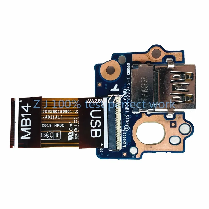 Оригинальная USB-плата SPS для ноутбука HP EliteBook 840 G6 с кабелем L62735-001 6050a 3022601 -usb-a01