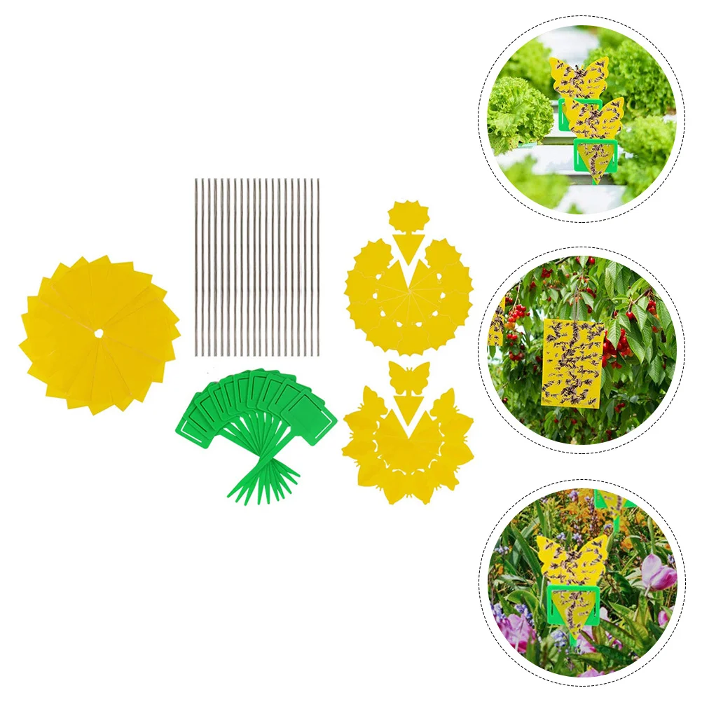 

1 Set Double-sided Insect Trap Board Sticker Yellow Insect Exterminator Board