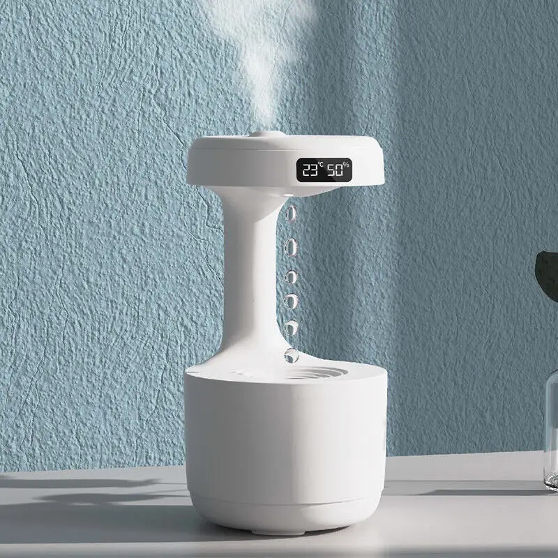 Usb Ultrasonic Digital Display 800ml Air Purifier Suspended Water Spray Aromatherapy With Light