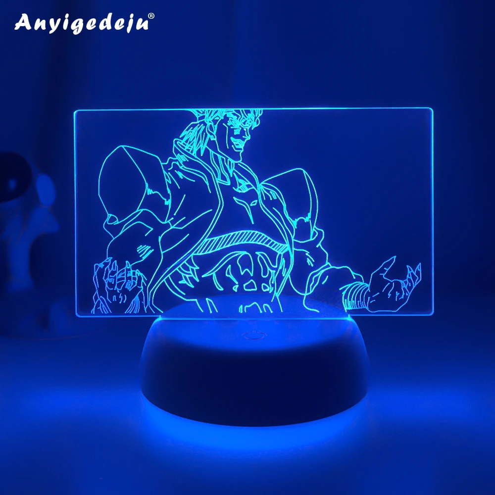 

3d Light Anime JoJo Bizarre Adventure Dio Brando for Bedroom Decor Light Birthday Gift for Him Jojo Led Lamp Manga